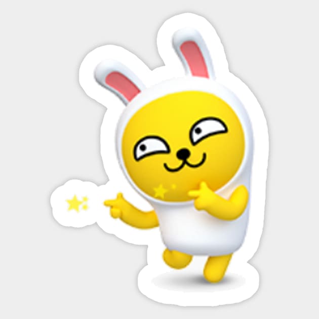 KakaoTalk Friends Muzi & Con 3D Sticker by icdeadpixels